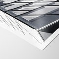 Plakat bez ramy 40x50 - Architektura Przyszłości: Czarno-Białe Ujęcie - nowoczesna architektura, czarno białe zdjęcie