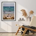 Plakat w ramie 30x40 - Relaks na Plaży - wakacje, plaża - rama czarna