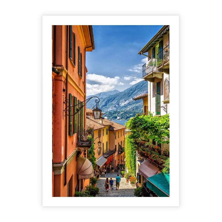 Plakat bez ramy 50x70 - Tropienie Nieskończoności - uliczka, perspektywa