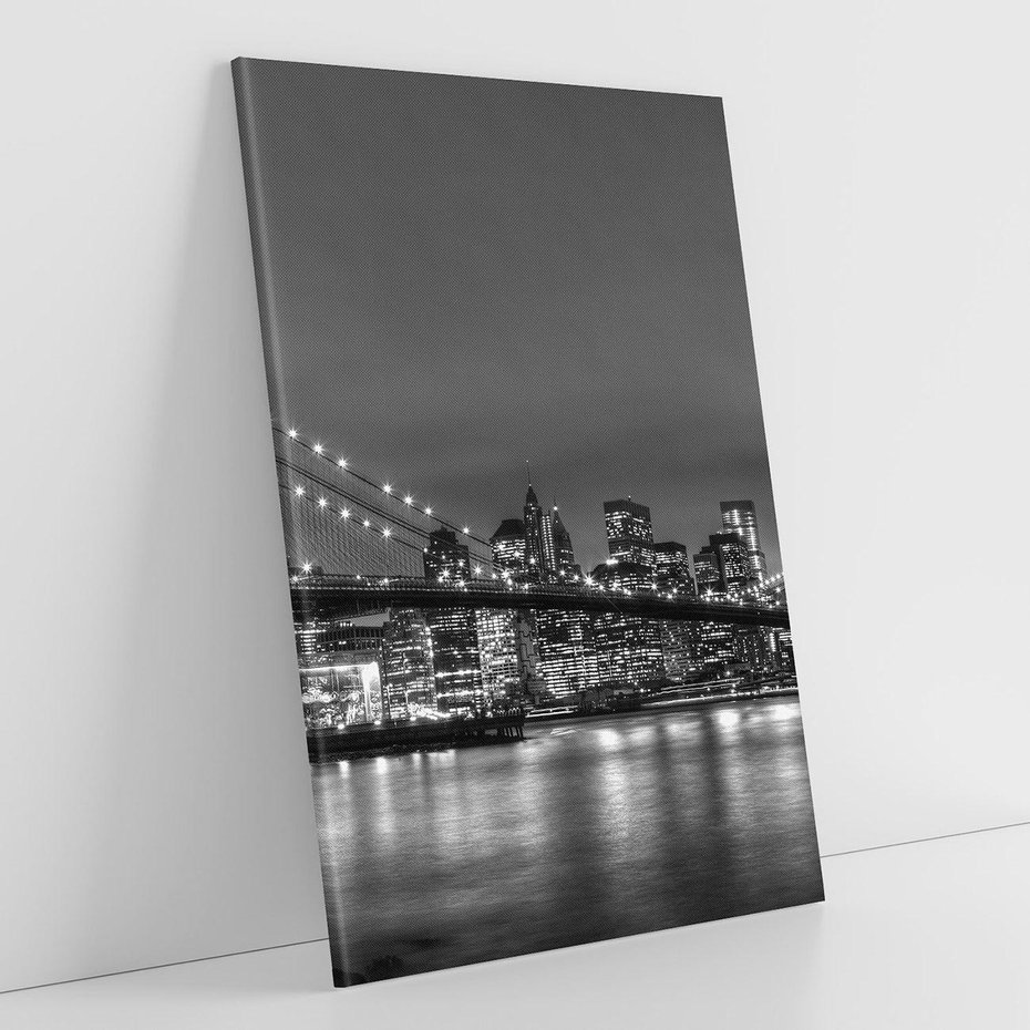 Obraz na płótnie 50x70 - Miasto, które nie Śpi - most, Nowy Jork