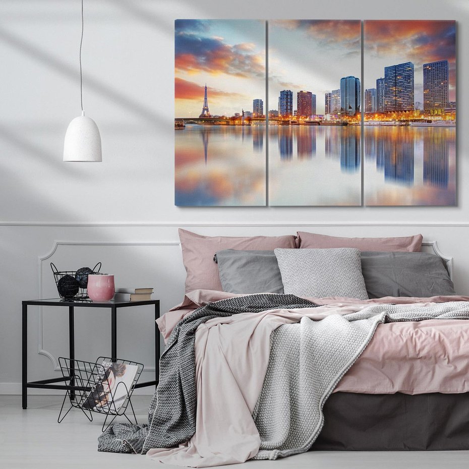 Obraz na płótnie 120x80 - miasto zakochanych - Paryż, Francja