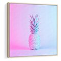 Obraz w ramie 50x50 - Ananas Abstrakcja - ananas, abstrakcja - rama drewno