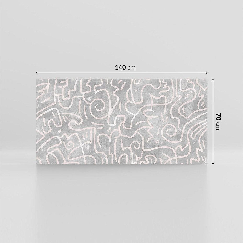 Obraz na płótnie 140x70 - Sploty odblasków i zawirowań - abstrakcyjne rysunki, wzorek