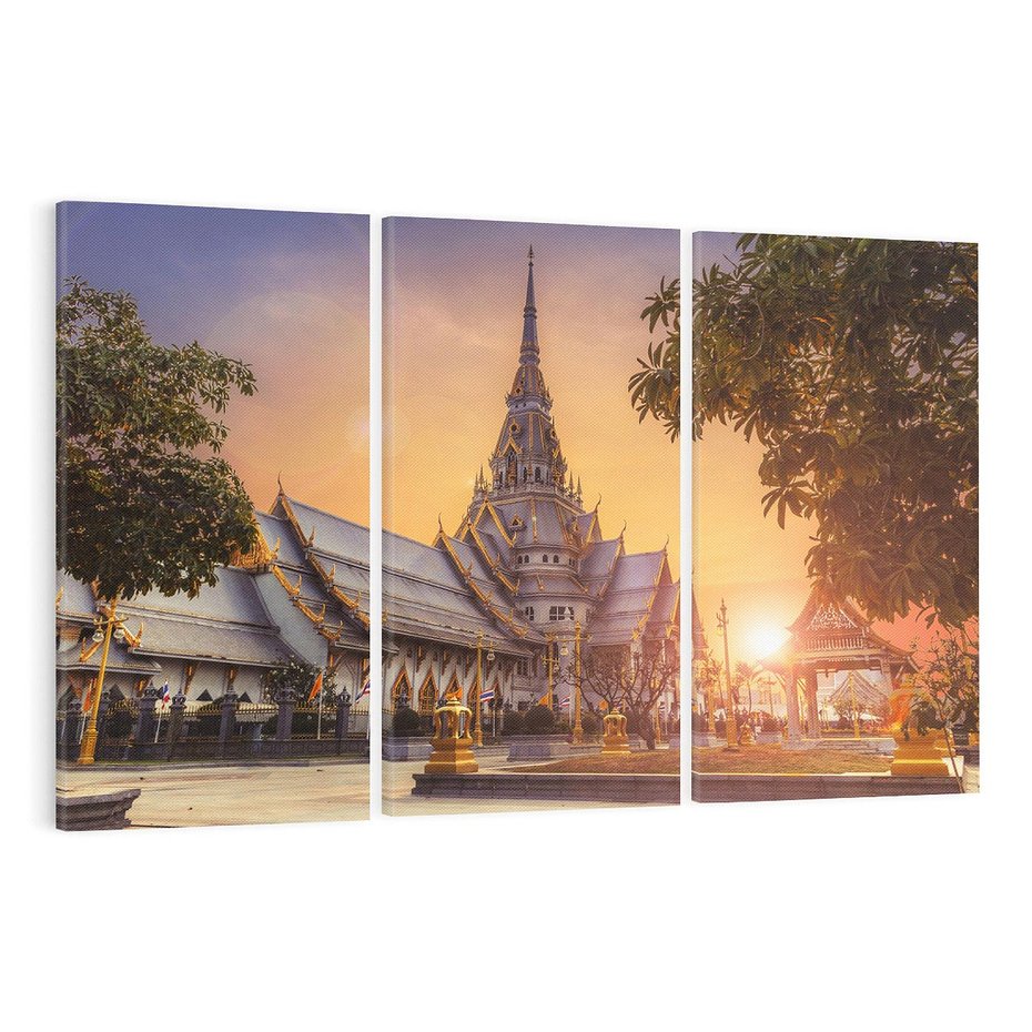 Obraz na płótnie 120x80 - Klasztor: Spokój Wschodnich Przestrzeni - klasztor, Azja