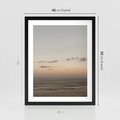 Plakat w ramie 40x50 - Chwila Romantyzmu - morze, niebo - rama czarna