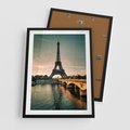 Plakat w ramie 50x70 - Paryski Szczyt - Paryż, wieża - rama czarna