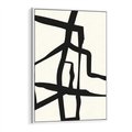 Obraz w ramie 70x100 - Impresje Wymiaru - linie, abstrakcja - rama biała