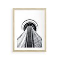 Plakat w ramie 30x40 - Perspektywa Wieży - architektura, wieża - rama drewno