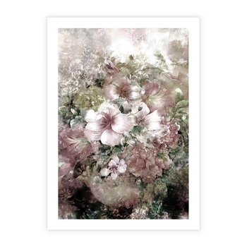 Plakat bez ramy 50x70 - Piękno natury na płótnie - kwiaty, olejne