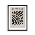 Plakat w ramie 30x40 - Księga Odbić - abstrakcyjne liśćie, roślinne motywy - rama czarna