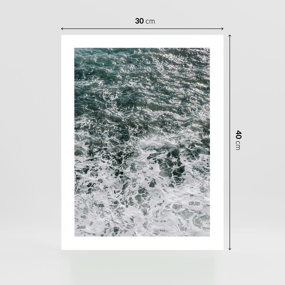 Plakat bez ramy 30x40 - Sztormowa Przygoda - morze, ocean