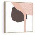 Obraz w ramie 80x80 - Wibracje Odbić Plam - abstrakcyjny obraz, rozlewające się plamy - rama drewno