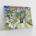 Obraz na płótnie 120x80 - "Schody w Auvers" (1890) Vincent van Gogh - Reprodukcja - reprodukcja, obraz na płótnie