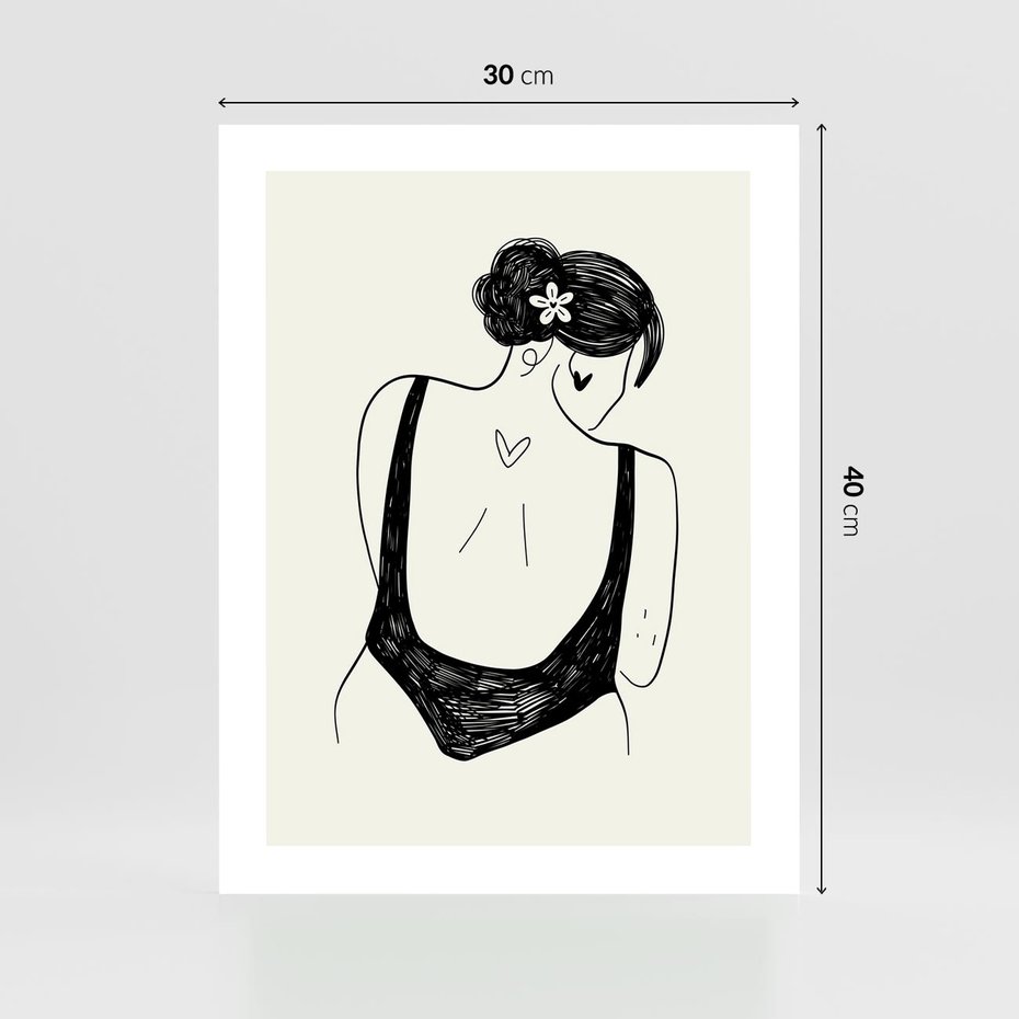 Plakat bez ramy 30x40 - Echa Piękna - piękno kobiecego ciała, kobieta