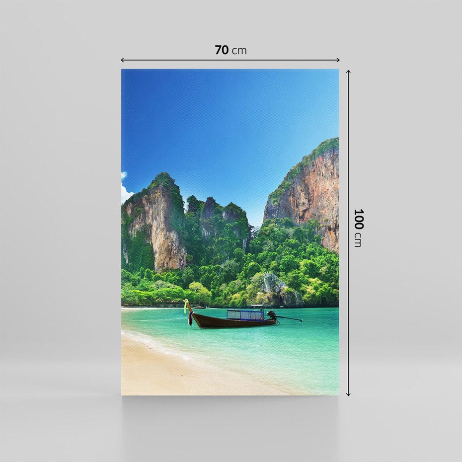 Obraz na płótnie 70x100 - Raj Azji: wyspa, plaża, morze - Azja, wyspa