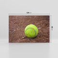 Obraz na płótnie 120x80 - Baseballowa Fuzja Sportu - baseball, piłka