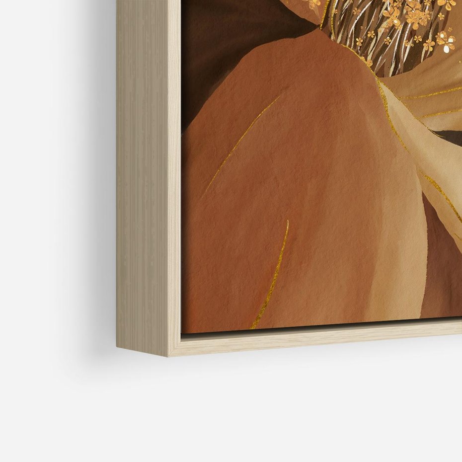Obraz w ramie 80x80 - Wyraz Luksusu - sztuka, nowoczesna - rama drewno