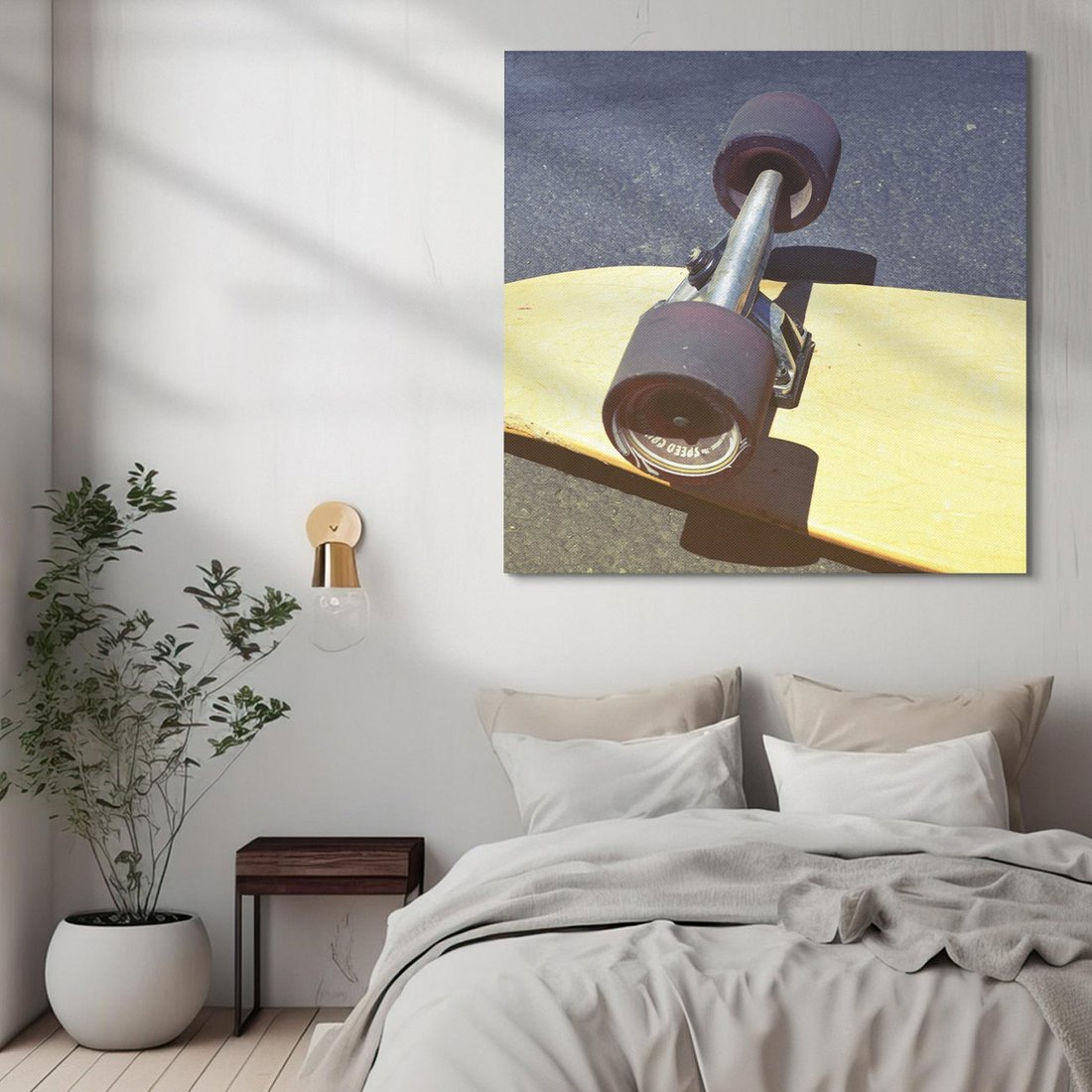 Obraz na płótnie 50x50 - Deskorolka - Sztuka Na Kółkach - deskorolka, skateboard
