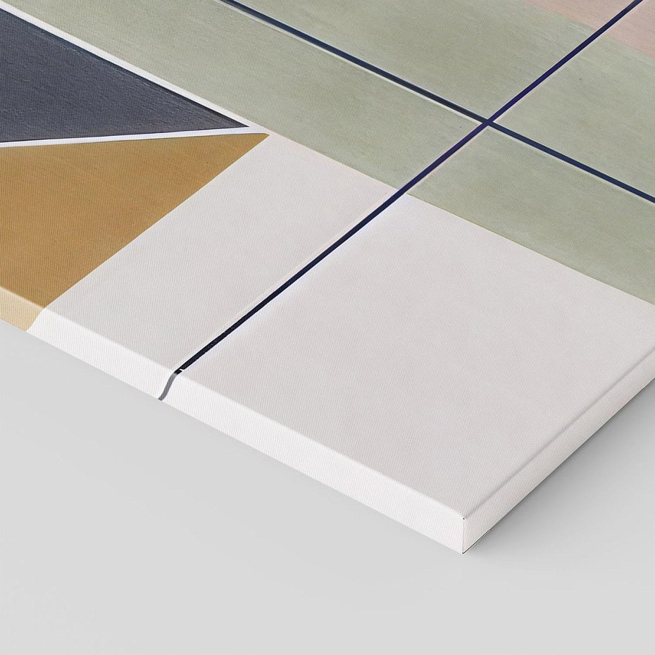 Obraz na płótnie 60x60 - Sztuka Abstrakcji - geometryczne kształty, kolorowe prostokąty