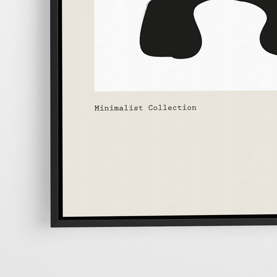 Obraz w ramie 70x100 - Boho Szepty - boho plakat, minimalizm - rama czarna