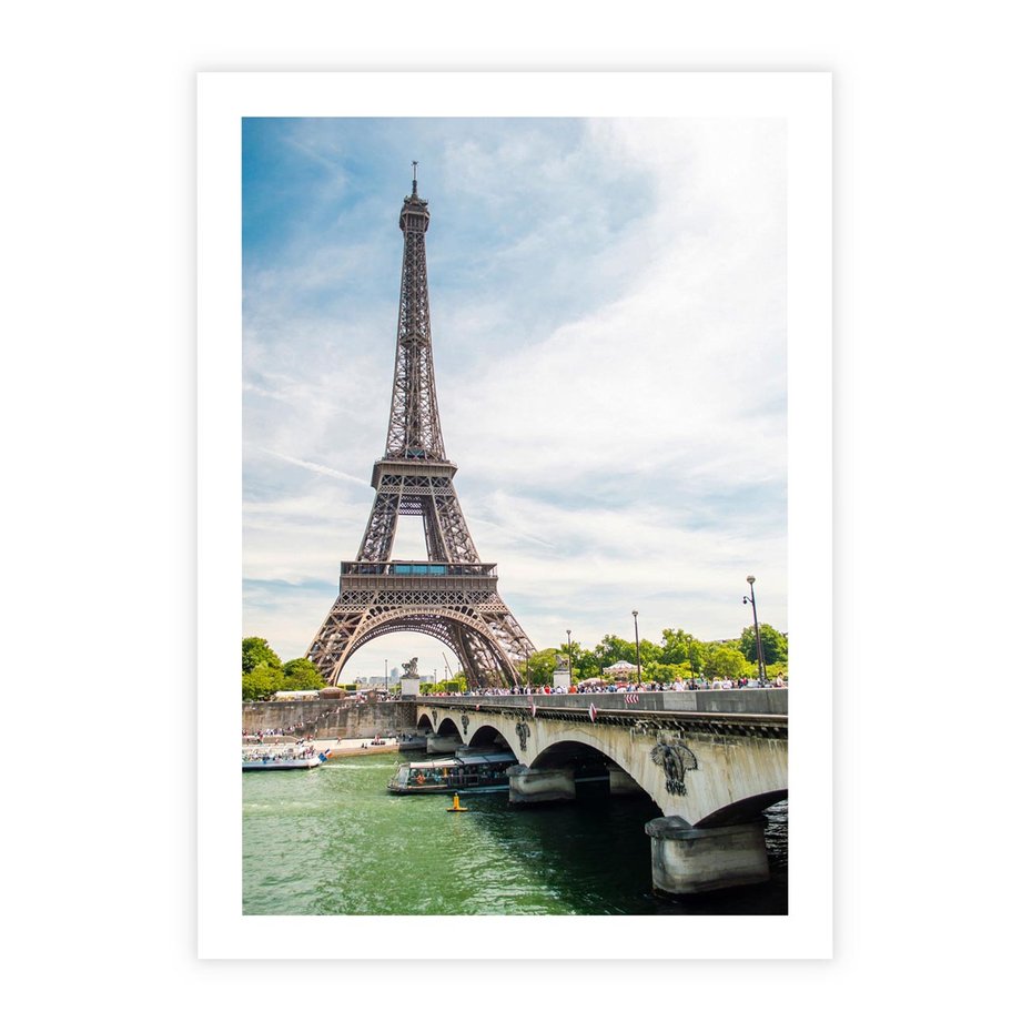 Plakat bez ramy 30x40 - Ikona Romantyzmu - Eiffla, Francja