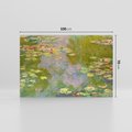 Obraz na płótnie 100x70 - "Lilie wodne" (1919), Claude Monet - Reprodukcja - reprodukcja, obraz na płótnie