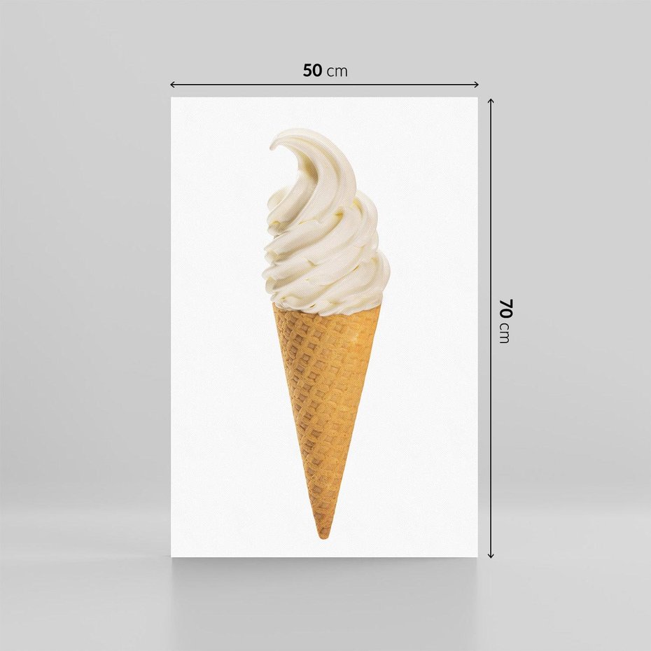 Obraz na płótnie 50x70 - Rozkoszna Chłodząca Radość - lody, lód