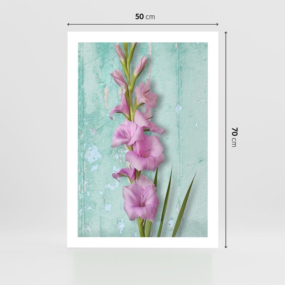 Plakat bez ramy 50x70 - Piękno w delikatności - kwiaty, różowe