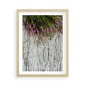 Plakat w ramie 50x70 - Fioletowe Wrzosy - wrzosy, fiolet - rama drewno