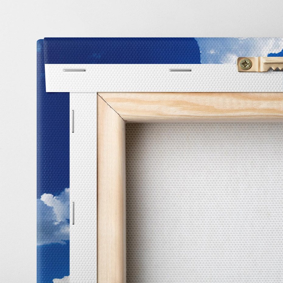 Obraz na płótnie 140x70 - Niebiańska panorama: Słońce, niebo i chmury - niebo, słońce