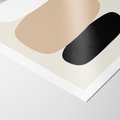 Plakat bez ramy 21x30 - Zgeometryzowane Kształty - modernistyczny plakat, obłe kształty