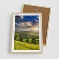Plakat w ramie 50x70 - Pejzaż w perspektywie - pejzaż, perspektywa - rama drewno