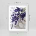 Plakat w ramie 50x70 - relaks z aromatem - lawenda, spa - rama biała