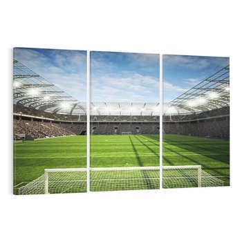 Obraz na płótnie 120x80 - Piłkarskie emocje - stadion, piłka nożna