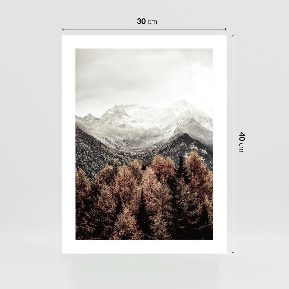 Plakat bez ramy 30x40 - Jesienna Przyroda - góry, jesień