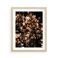 Plakat w ramie 40x50 - Sucha Kompozycja Kwiatów - suche kwiaty hortensji - rama drewno