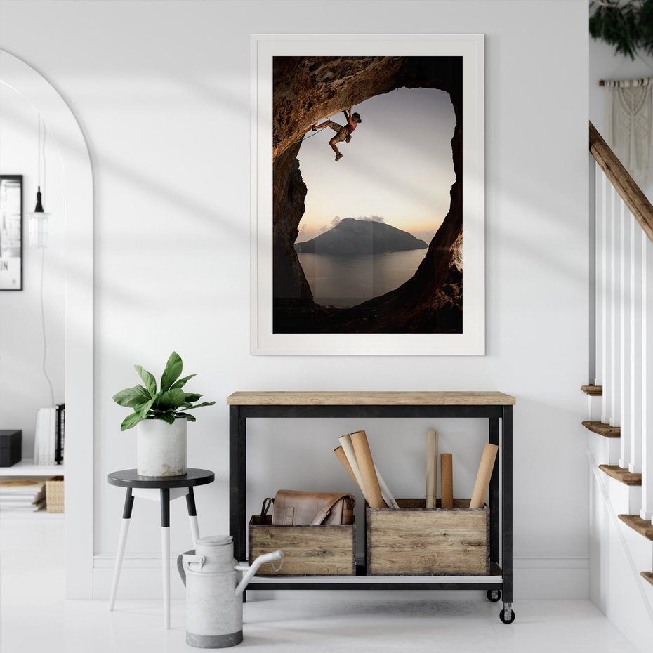 Plakat bez ramy 30x40 - Wspinaczka na Wysokie Góry - wspinaczka, góry