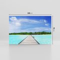 Obraz na płótnie 100x70 - Idylliczne molo na wyspie - plaża, molo