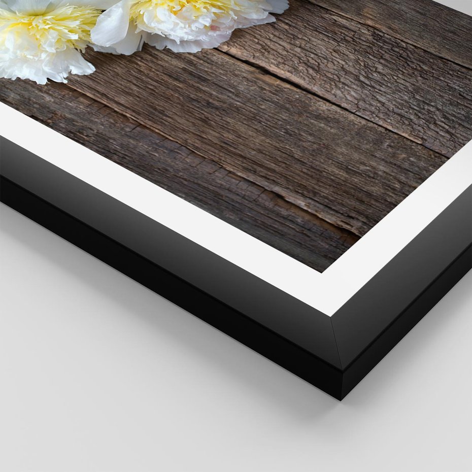 Plakat w ramie 30x40 - Relaksująca Harmonia - kwiaty, spa - rama czarna