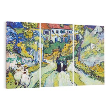 Obraz na płótnie 120x80 - "Schody w Auvers" (1890) Vincent van Gogh - Reprodukcja - reprodukcja, obraz na płótnie