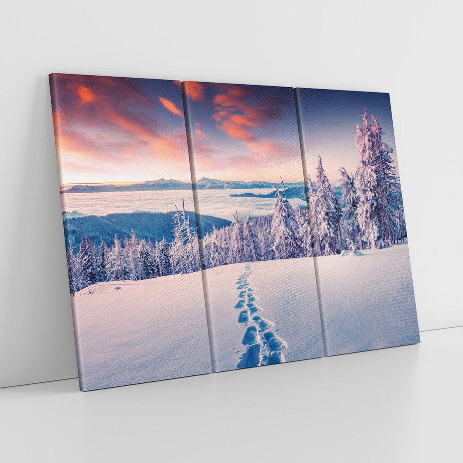 Obraz na płótnie 120x80 - Górska harmonia - zima, góry