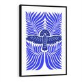 Obraz w ramie 70x100 - Etniczne Rekwizyty - etniczne roślinne wzory, granat - rama czarna