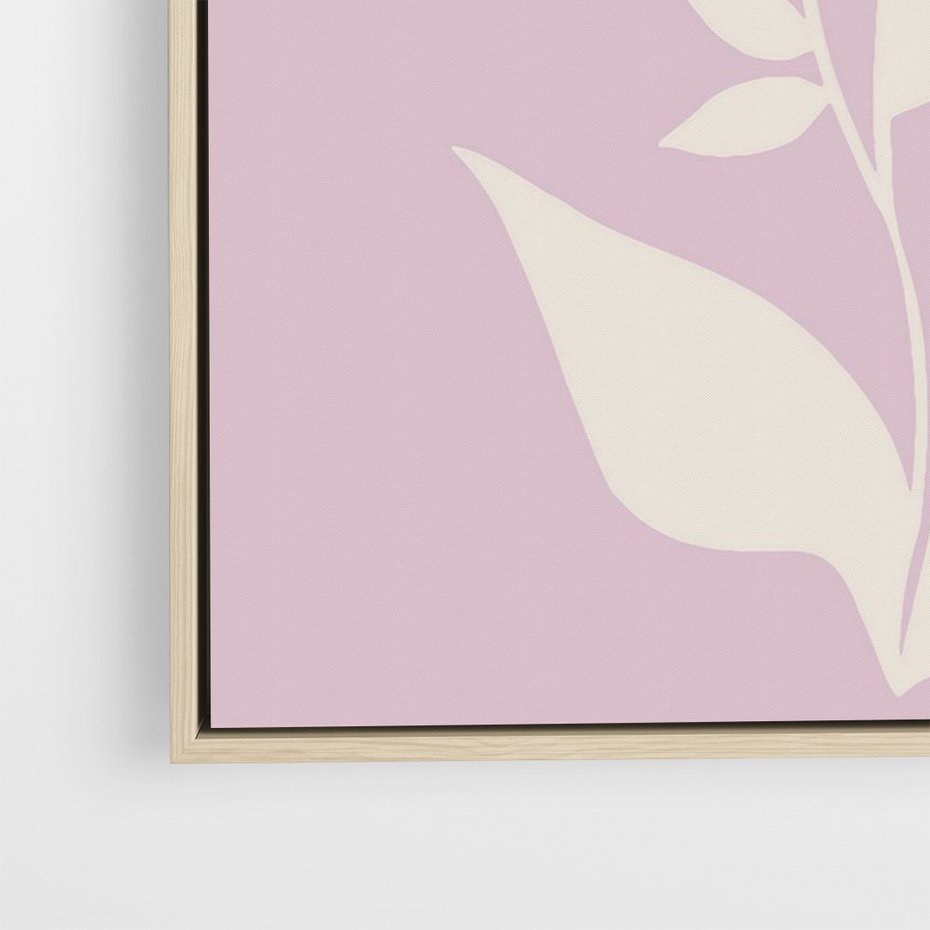 Obraz w ramie 70x100 - Migotliwe Widzenie Kwiatów - nowoczesny plakat, roślinne motywy - rama drewno