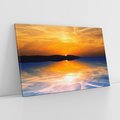 Obraz na płótnie 100x70 - Zachód słońca nad oceanem - zachód słońca,