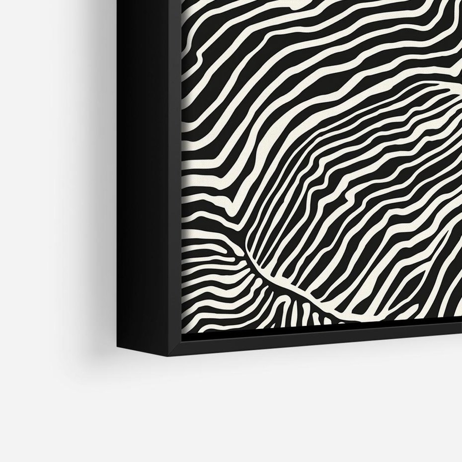 Obraz w ramie 50x50 - Podróżne Impresje - boho plakat, rycina - rama czarna