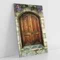 Obraz na płótnie 50x70 - Tajemnicze stare drzwi - stare, drzwi