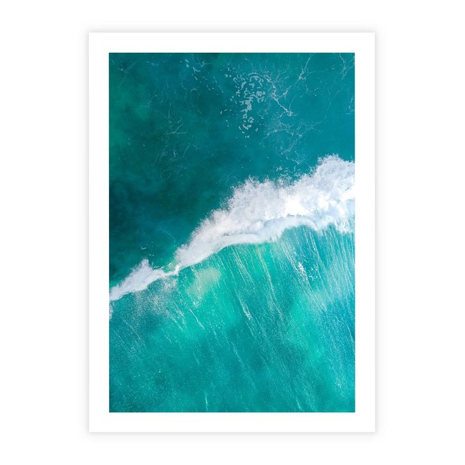 Plakat bez ramy 21x30 - Siła i Spokój - morze, ocean