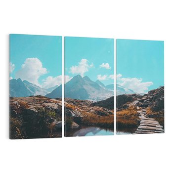 Obraz na płótnie 120x80 - Inspirujący Pejzaż - ścieżka, górska