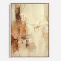 Obraz w ramie 50x70 - Odbicie utraconych barw - abstrakcja, tekstury farb - rama drewno