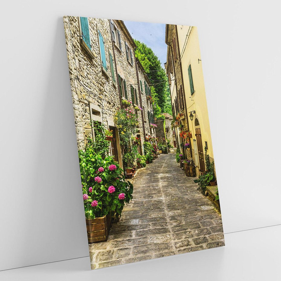 Obraz na płótnie 70x100 - Spacer po Złotej Alei - uliczka, perspektywa